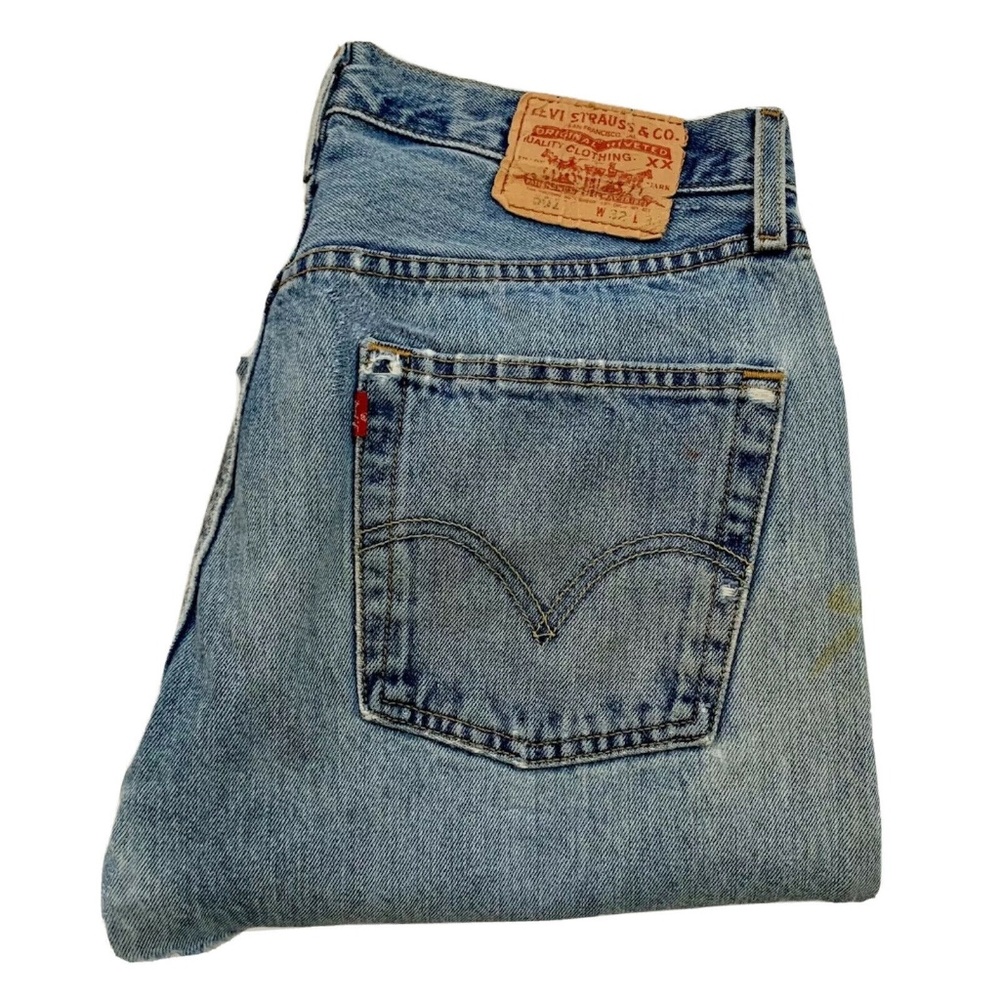Levi's 501 Jeans Light Wash Distressed Button Fly